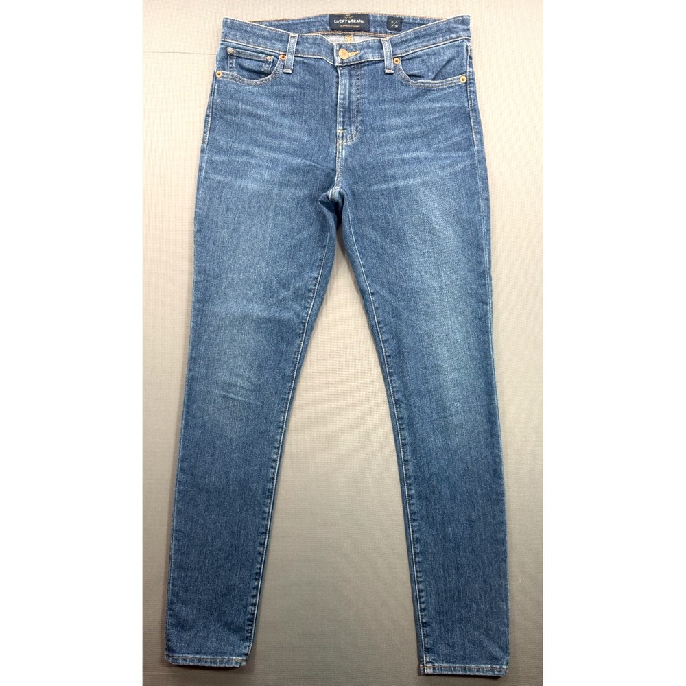 Lucky Brand Ava Skinny Jeans Medium Wash Blue Stretch Denim | Women's 6/28